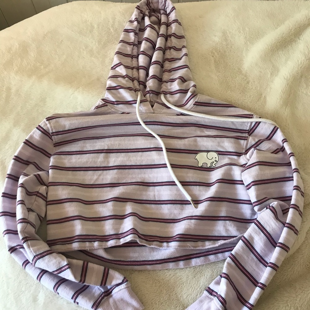 Ivory Ella girls cropped sweatshirt